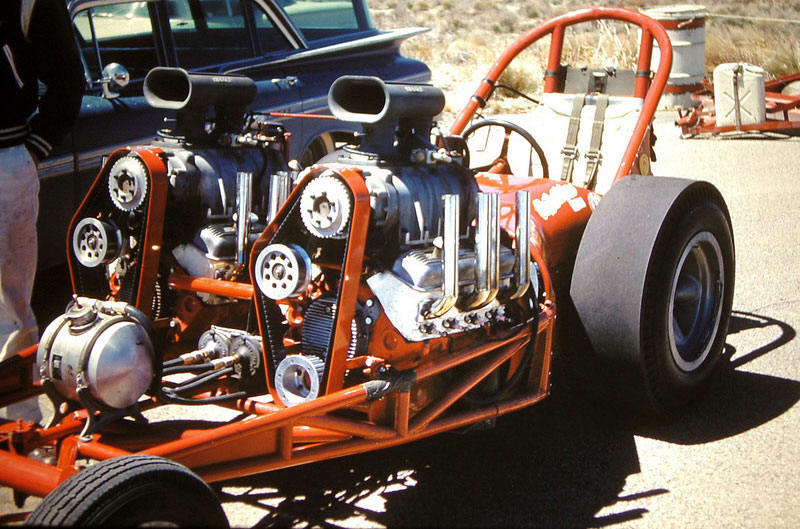 Illustration for article titled Whitewall Tires And Muffler Pipe Rollbars: Drag Racing Back In The Day